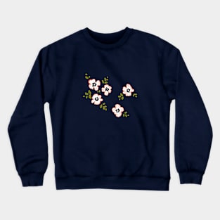 floral cherry blossom flowers Crewneck Sweatshirt